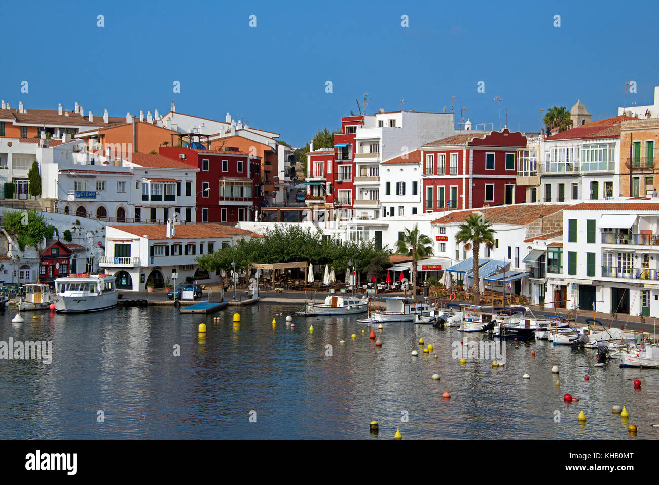 Es Castell espagne Minorque port Banque D'Images