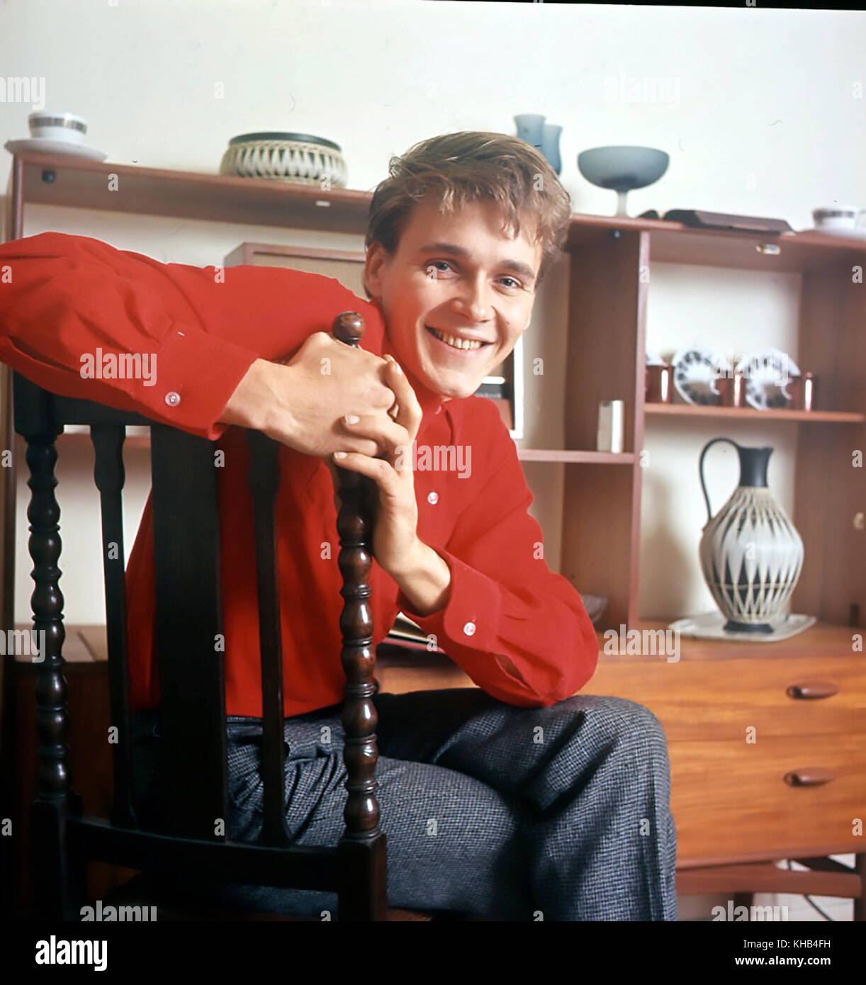 BILLY FURY (1940-1983) Chanteuse pop anglaise à son domicile de Londres en 1966. Photo : Tony Gale Banque D'Images
