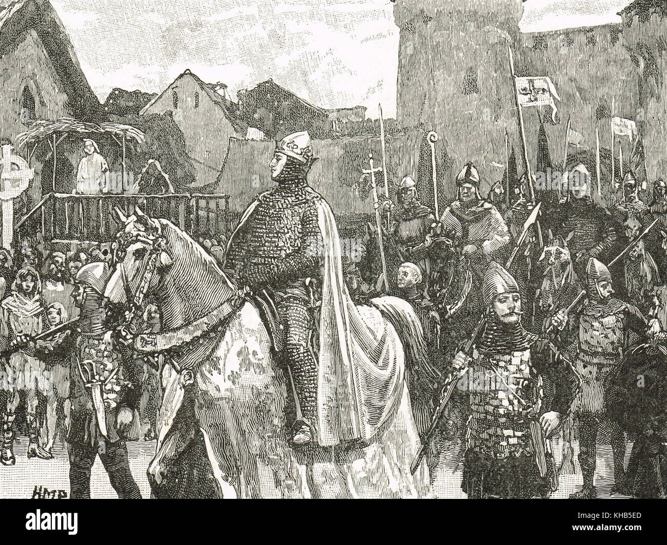 Guillaume le Conquérant entre à Londres, décembre 1066 Banque D'Images