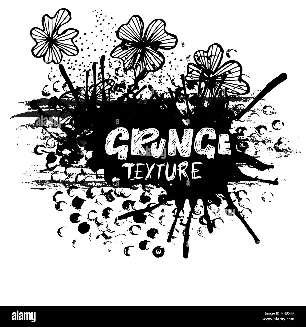 Points ronde stamp Châssis à vide de l'espace pour votre texte. forme du cercle texture grunge. Illustration de Vecteur