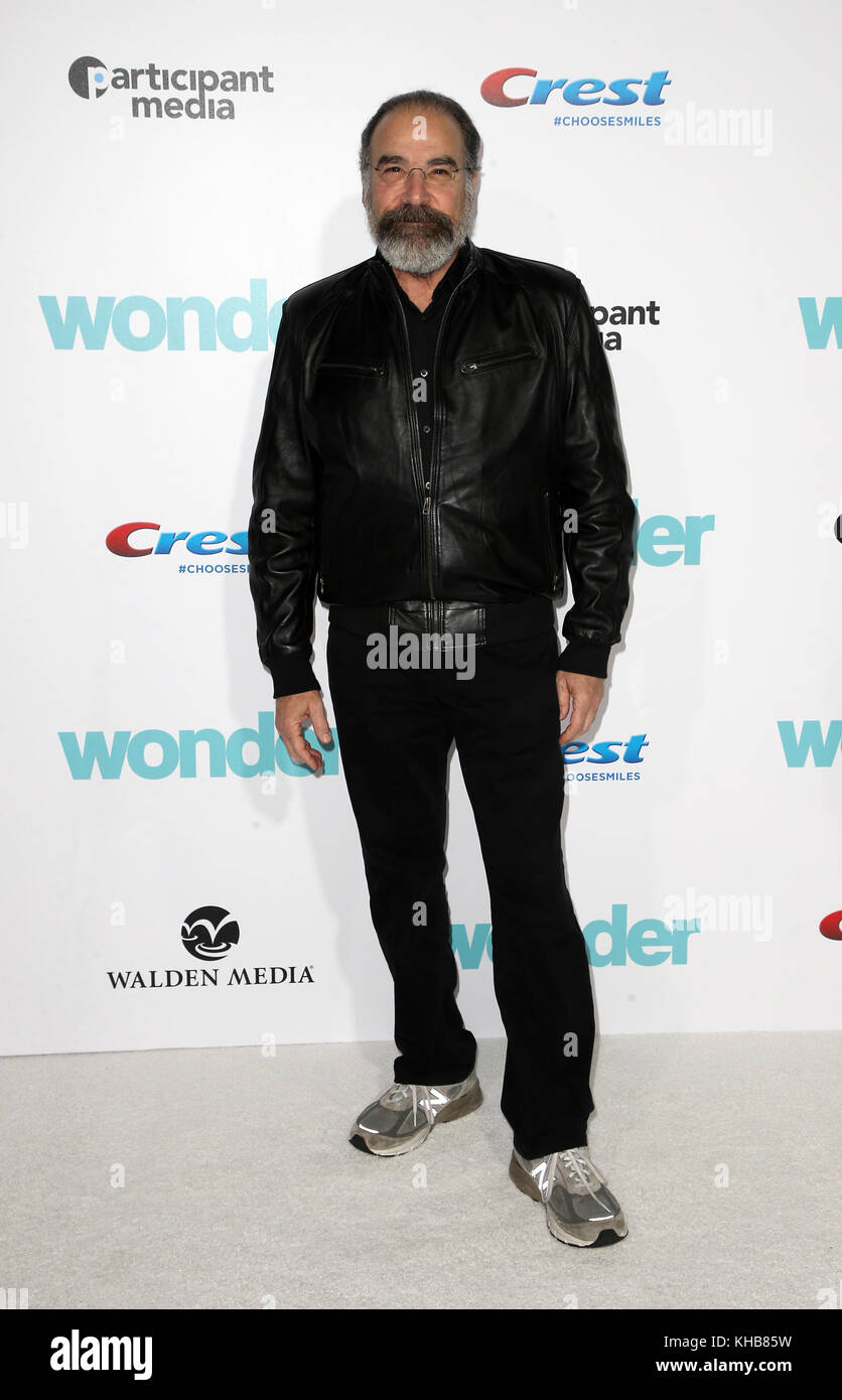 Westwood, ca. 14Th Nov, 2017. Mandy Patinkin, à première de Lionsgate's 'Wonder' le 14 novembre 2017 au Regency Village Theatre à Westwood, en Californie. Credit : Faye Sadou/media/Alamy Punch Live News Banque D'Images