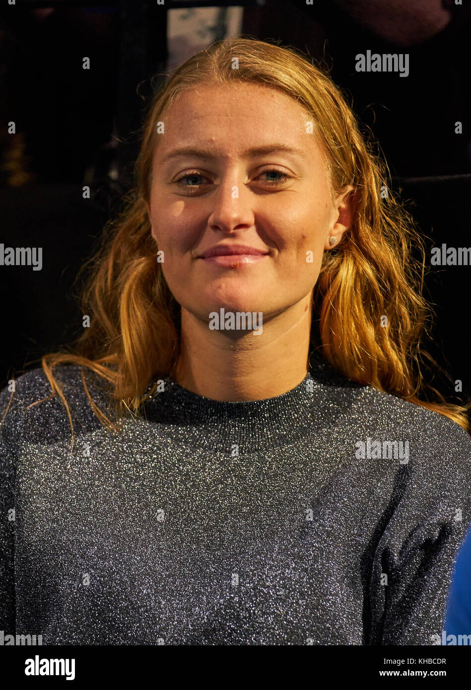 Tennis ATP, Londres, novembre 15, 2017 Dominic thiem, Tau petite amie et kristina mladenovic, professionnel de tennis fra dans la formation et la préparation sur le match dominic thiem, tau contre pablo carreno busta, esp à l'atp tennis finales nitto hommes dans millenium arena, O2 Arena de Londres, Royaume-Uni, le 15 novembre 2017, la saison 2017-2018 © Peter schatz / alamy live news Banque D'Images