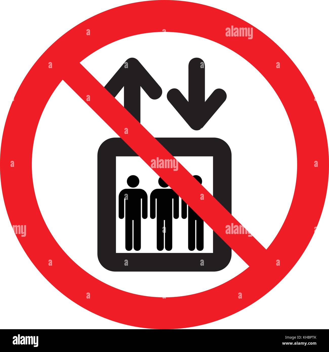 Ne pas utiliser le dispositif de levage en cas d'incendie. N'utilisez pas l'affiche de l'ascenseur. En cas d'incendie, utiliser des escaliers, illustration vectorielle. Illustration de Vecteur