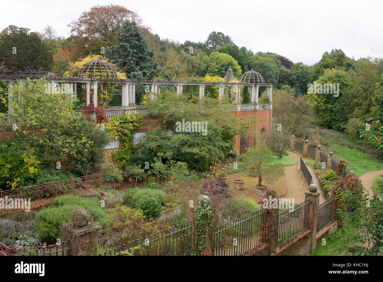 La pergola et hampstead Hill Gardens à Londres Banque D'Images