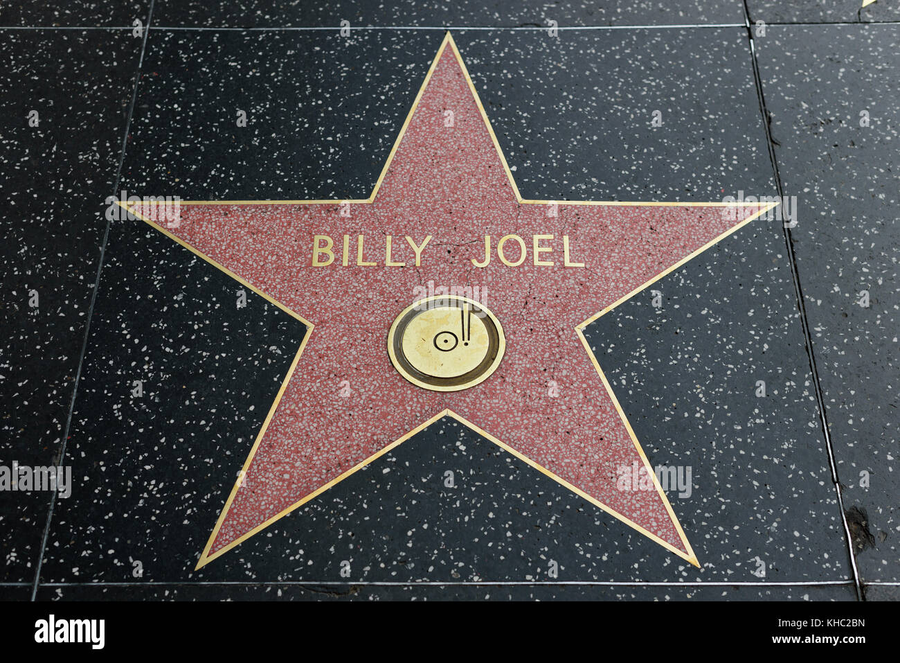 HOLLYWOOD, CA - DÉCEMBRE 06 : Billy Joel star sur le Hollywood Walk of Fame à Hollywood, Californie, le 6 décembre 2016. Banque D'Images