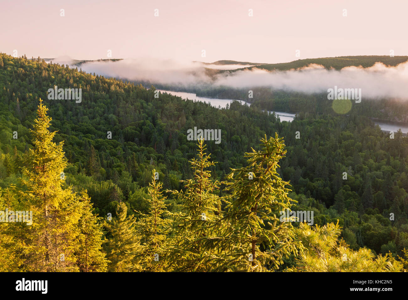 Le parc national de la Mauricie au Québec. Québec, Canada. Banque D'Images