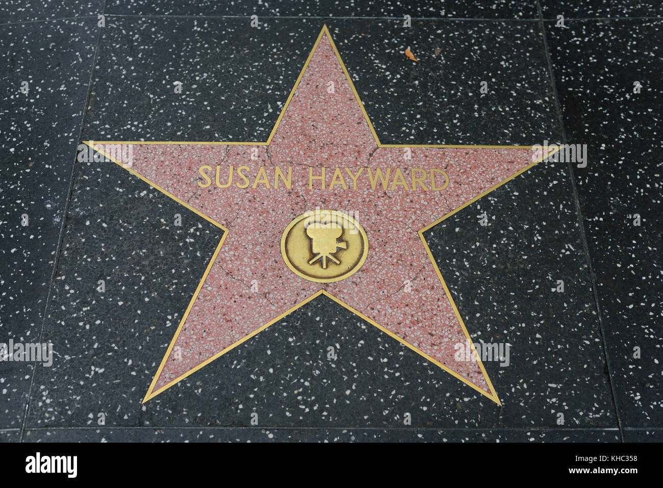 HOLLYWOOD, CA - 06 DÉCEMBRE : la star Susan Hayward sur le Hollywood Walk of Fame à Hollywood, Californie, le 6 décembre 2016. Banque D'Images