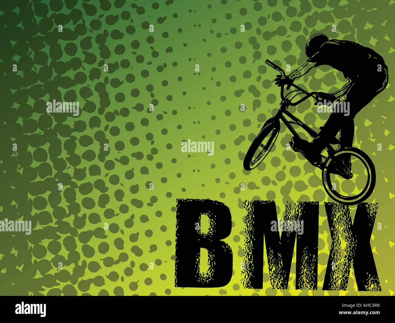 Stunt bmx cycliste sur l'abstract background - vector Illustration de Vecteur