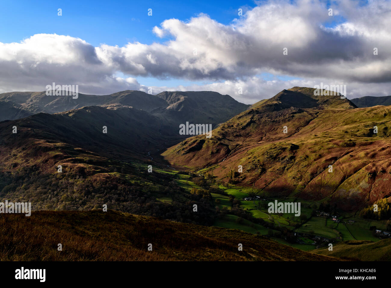 Jusqu'à la magnifique vallée de deepdale en automne Banque D'Images