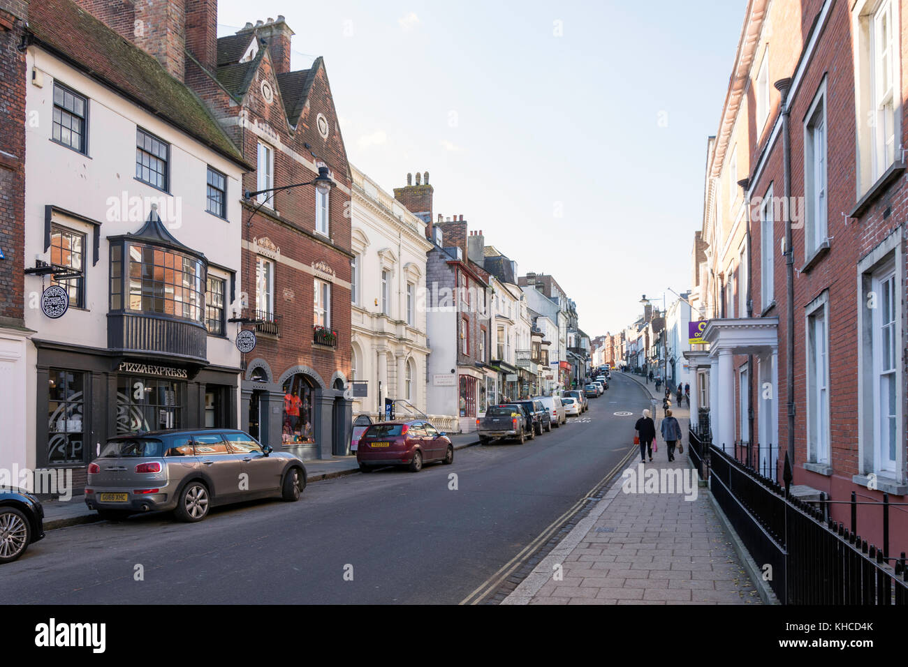 High Street, Lewes Lewes, East Sussex, Angleterre, Royaume-Uni Banque D'Images