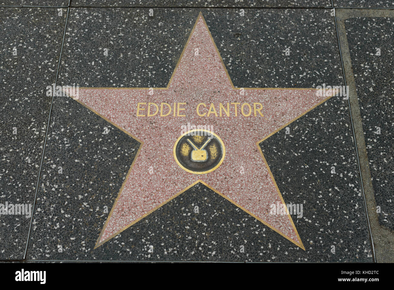 HOLLYWOOD, CA - 06 DÉCEMBRE : la star Eddie Cantor sur le Hollywood Walk of Fame à Hollywood, Californie, le 6 décembre 2016. Banque D'Images