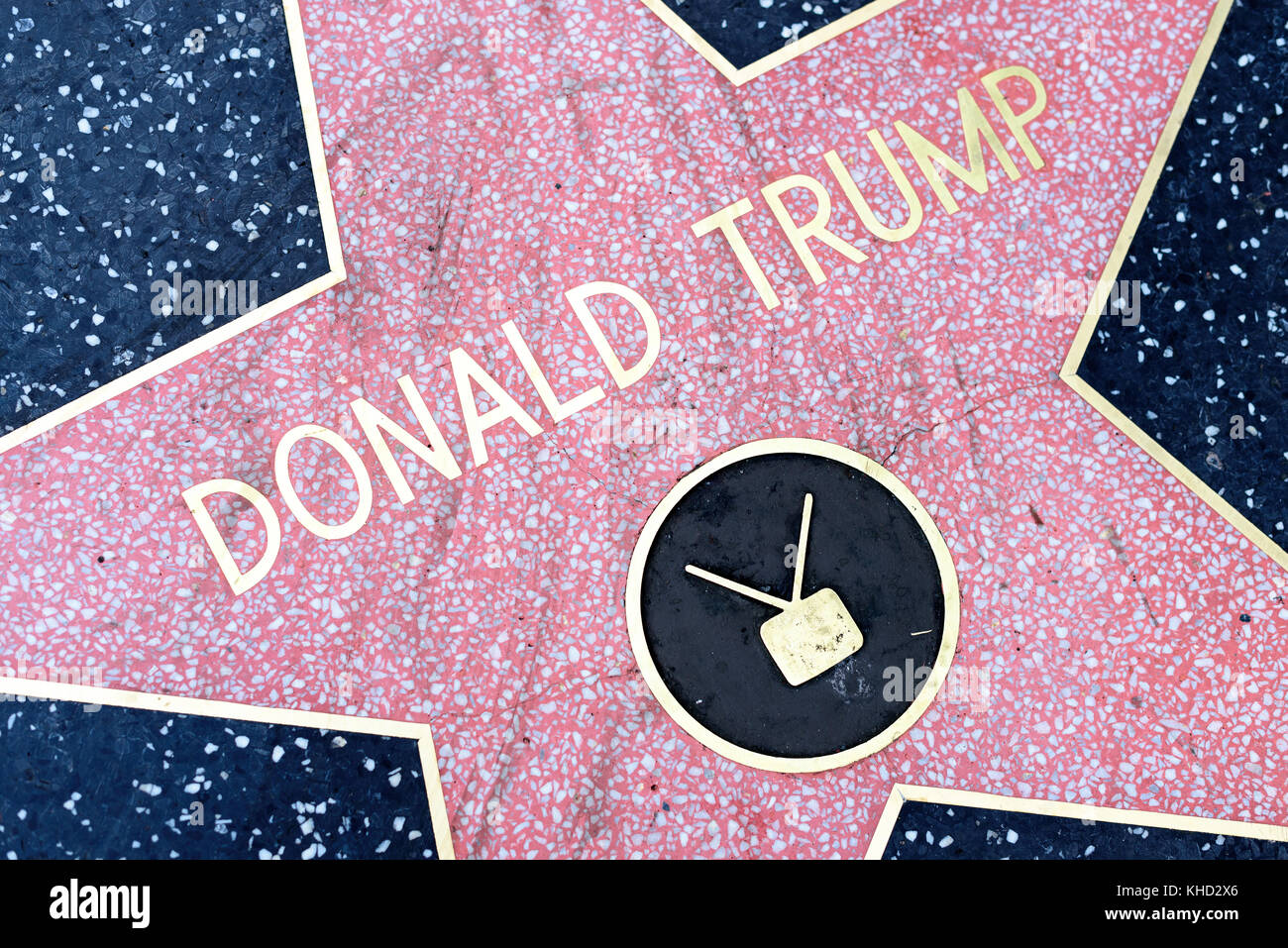 HOLLYWOOD, CA - 06 DÉCEMBRE : la star de Donald Trump sur le Hollywood Walk of Fame à Hollywood, Californie, le 6 décembre 2016. Banque D'Images