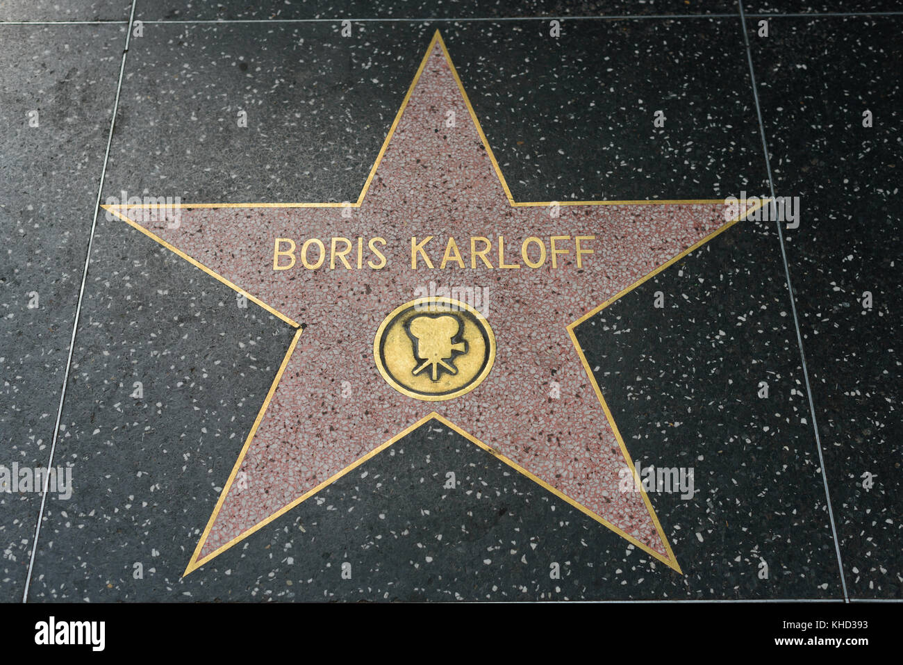 HOLLYWOOD, CA - 06 DÉCEMBRE : la star Boris Karloff sur le Hollywood Walk of Fame à Hollywood, Californie, le 6 décembre 2016. Banque D'Images