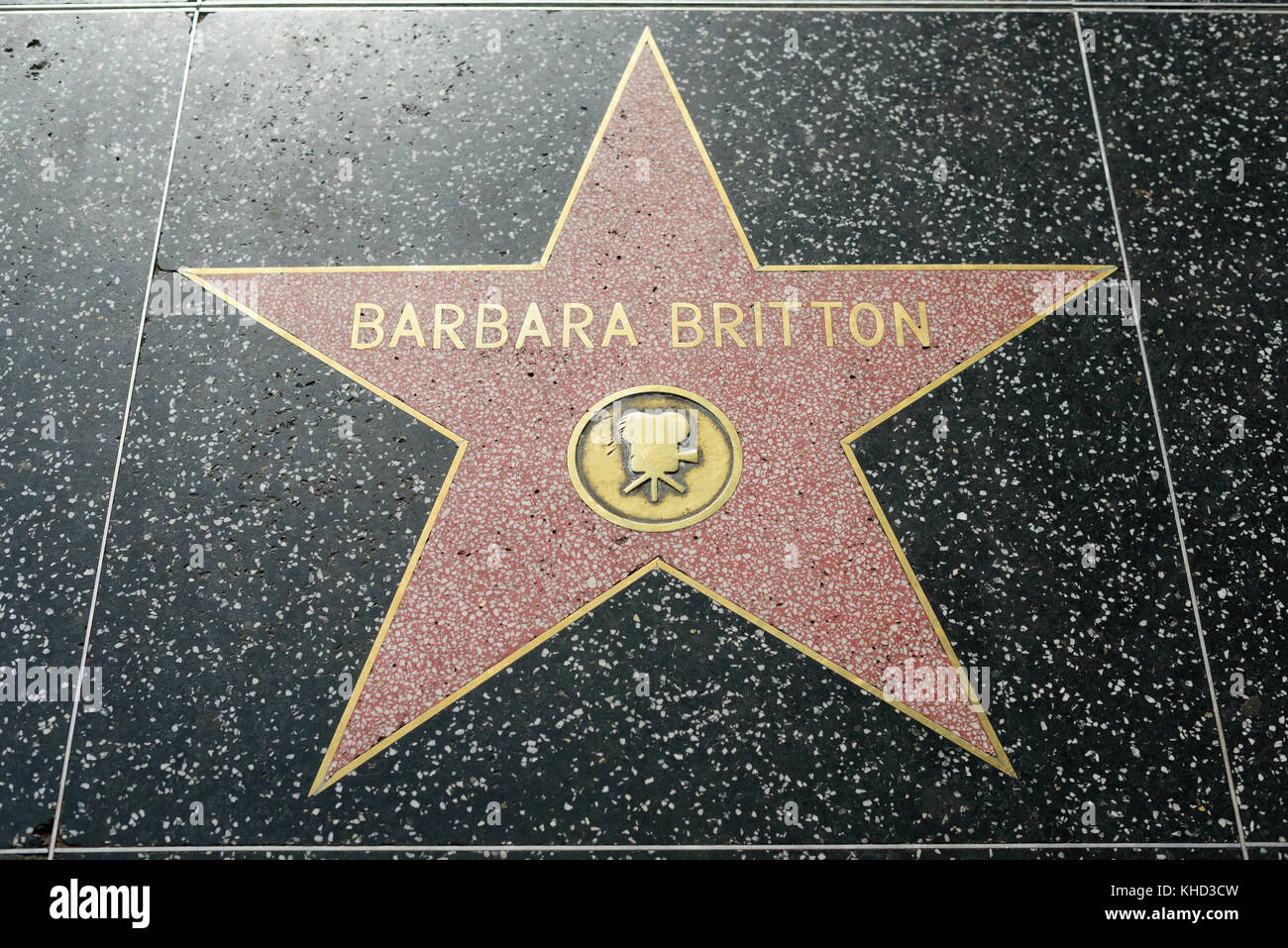 HOLLYWOOD, CA - DÉCEMBRE 06 : Barbara Britton star sur le Hollywood Walk of Fame à Hollywood, Californie, le 6 décembre 2016. Banque D'Images