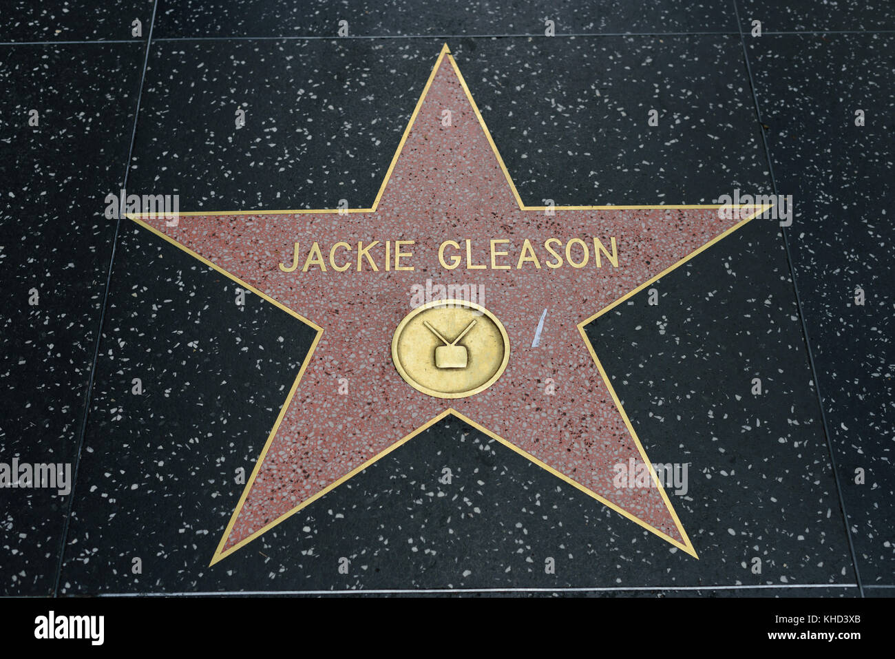 HOLLYWOOD, CA - 06 DÉCEMBRE : la star Jackie Gleason sur le Hollywood Walk of Fame à Hollywood, Californie, le 6 décembre 2016. Banque D'Images