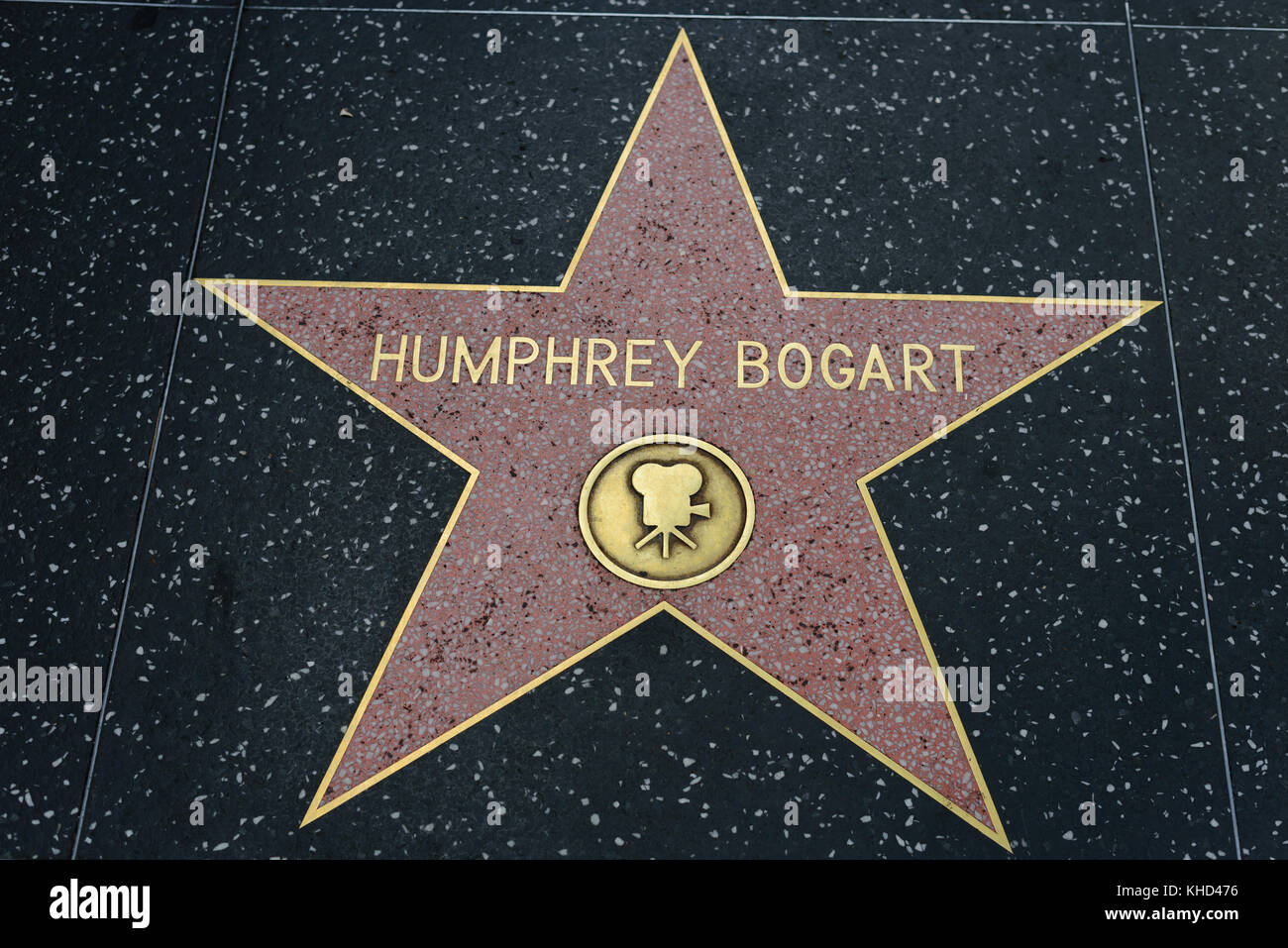 HOLLYWOOD, CA - 06 DÉCEMBRE : la star Humphrey Bogart sur le Hollywood Walk of Fame à Hollywood, Californie, le 6 décembre 2016. Banque D'Images
