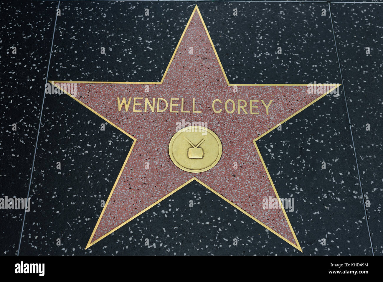 HOLLYWOOD, CA - 06 DÉCEMBRE : la star Wendell Corey sur le Hollywood Walk of Fame à Hollywood, Californie, le 6 décembre 2016. Banque D'Images