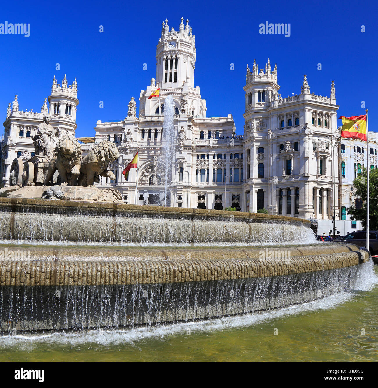 Plaza de Cibeles à Madrid, Espagne Banque D'Images