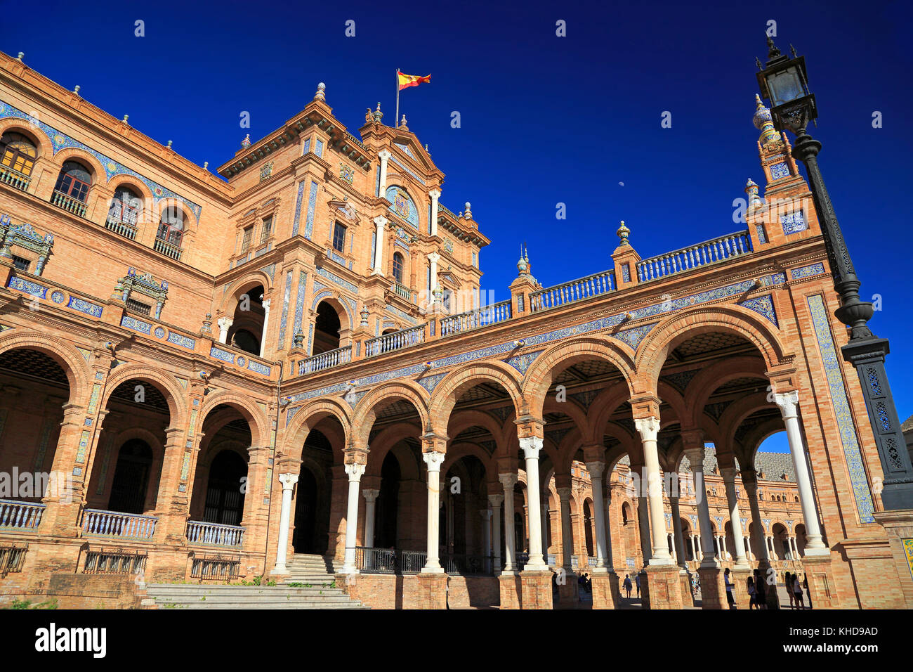 Place d'Espagne à Séville, Espagne Banque D'Images