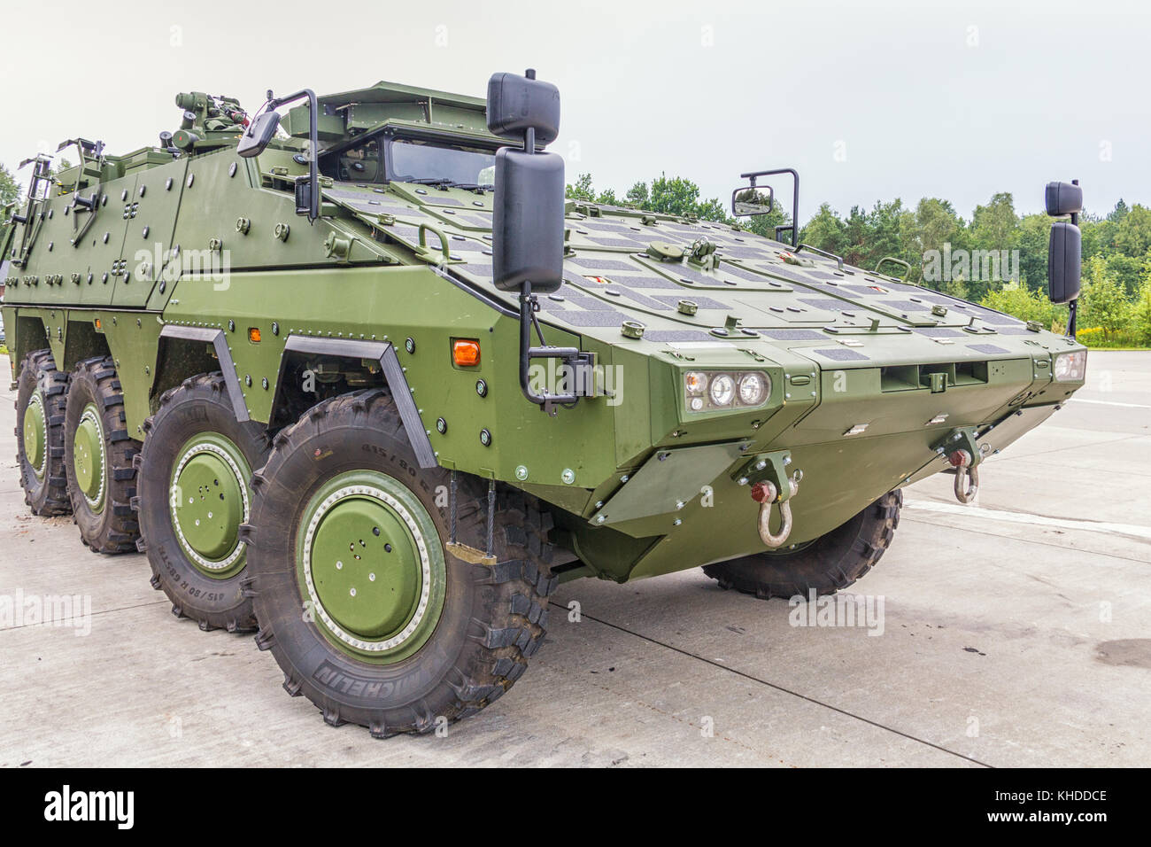 Véhicule blindé de transport 'Boxer', produit par la société allemande Rheinmetall Banque D'Images