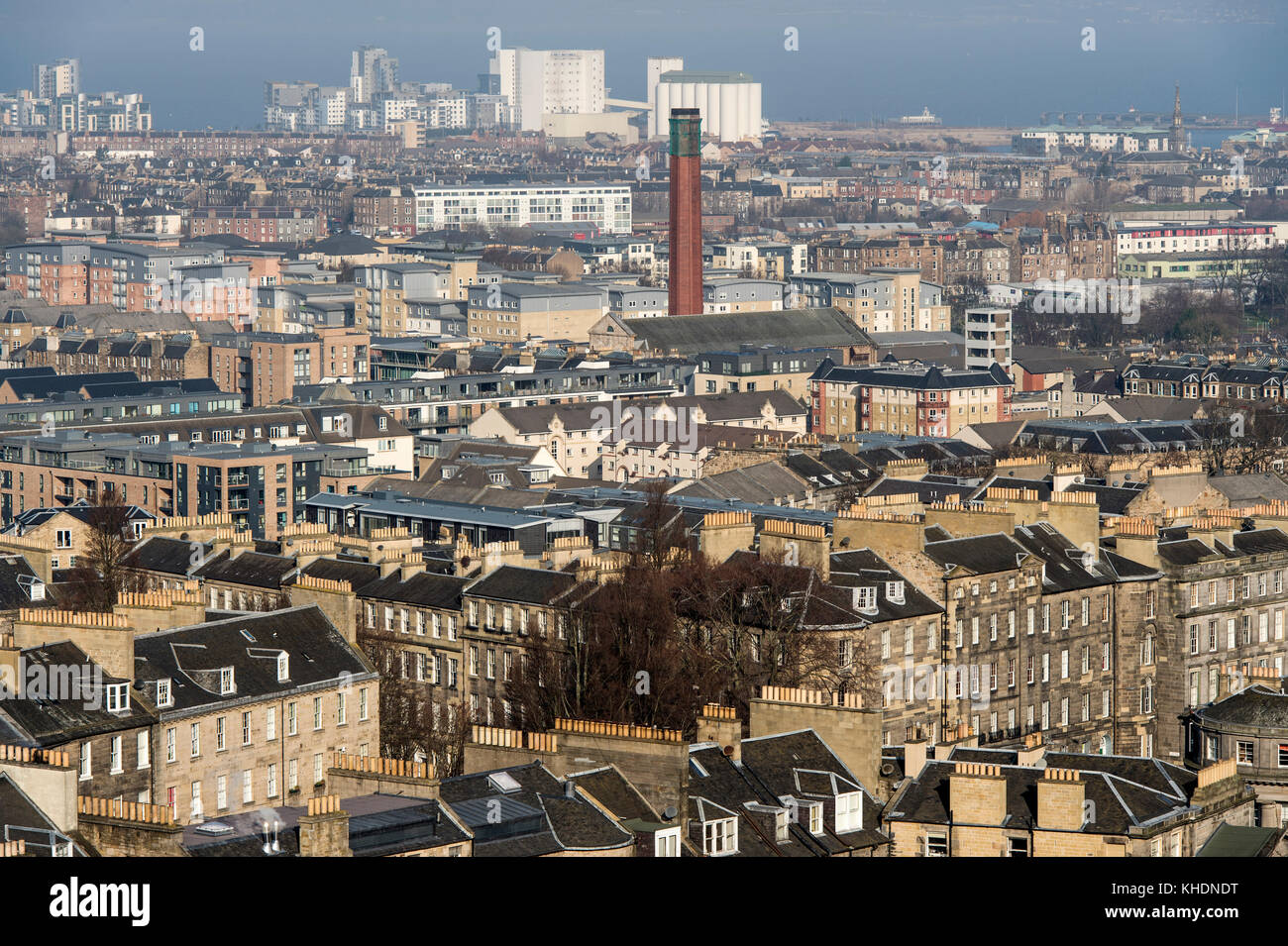 Royaume-uni, Ecosse, Edimbourg, paysage urbain de Calton Hill Banque D'Images