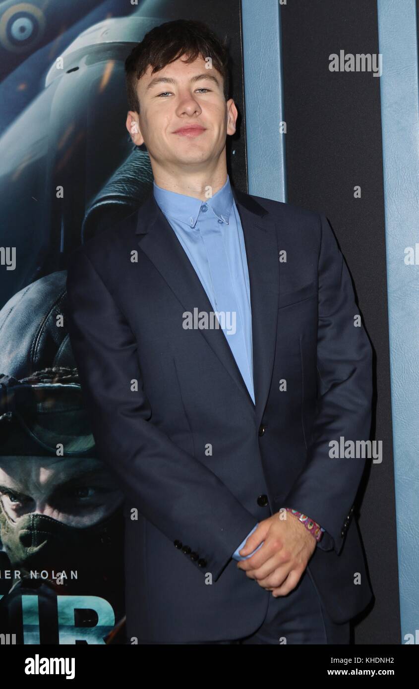 NEW YORK, NY - 18 JUILLET : Barry Keoghan participe à la première de New York de 'DUNKIRK' le 18 juillet 2017 à New York. Personnes: Barry Keoghan transmission Ref: MNC76 Banque D'Images