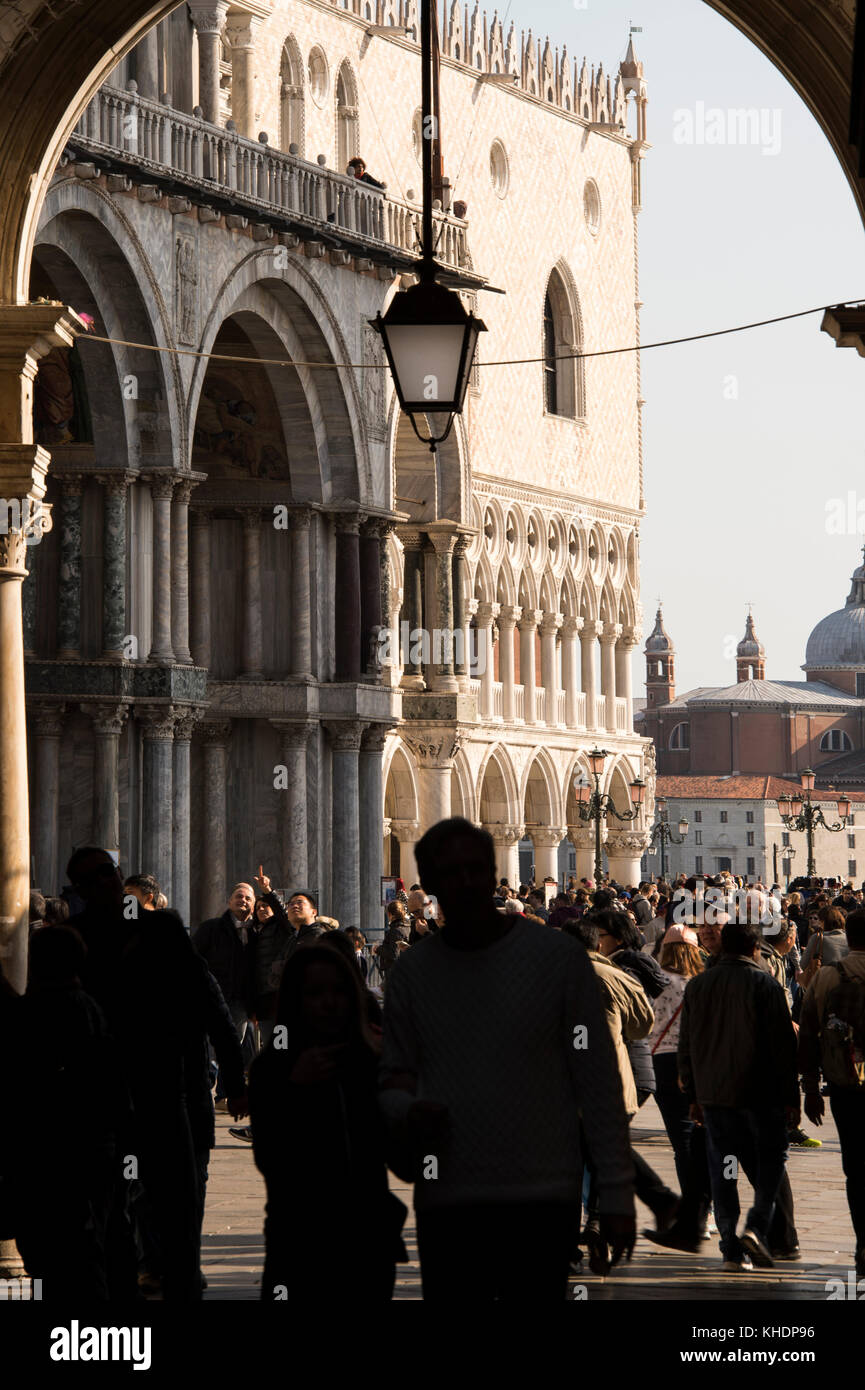 Italie, Vénétie, VENISE, PLACE SAN MARCO Banque D'Images
