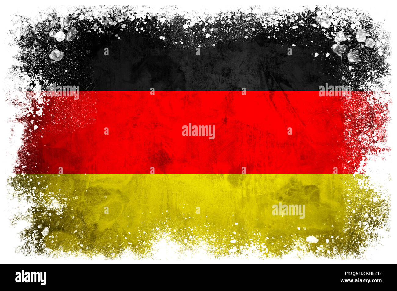 Drapeau national de l'allemagne le grunge background béton Banque D'Images