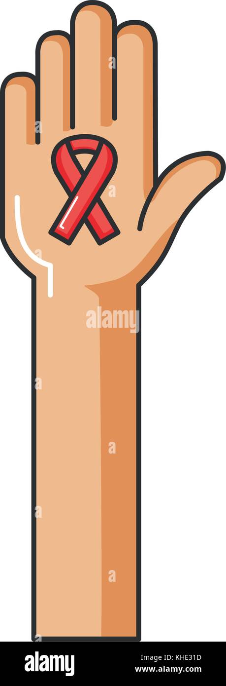 Campagne du ruban avec la main vecteur icône isolé illustration design Illustration de Vecteur