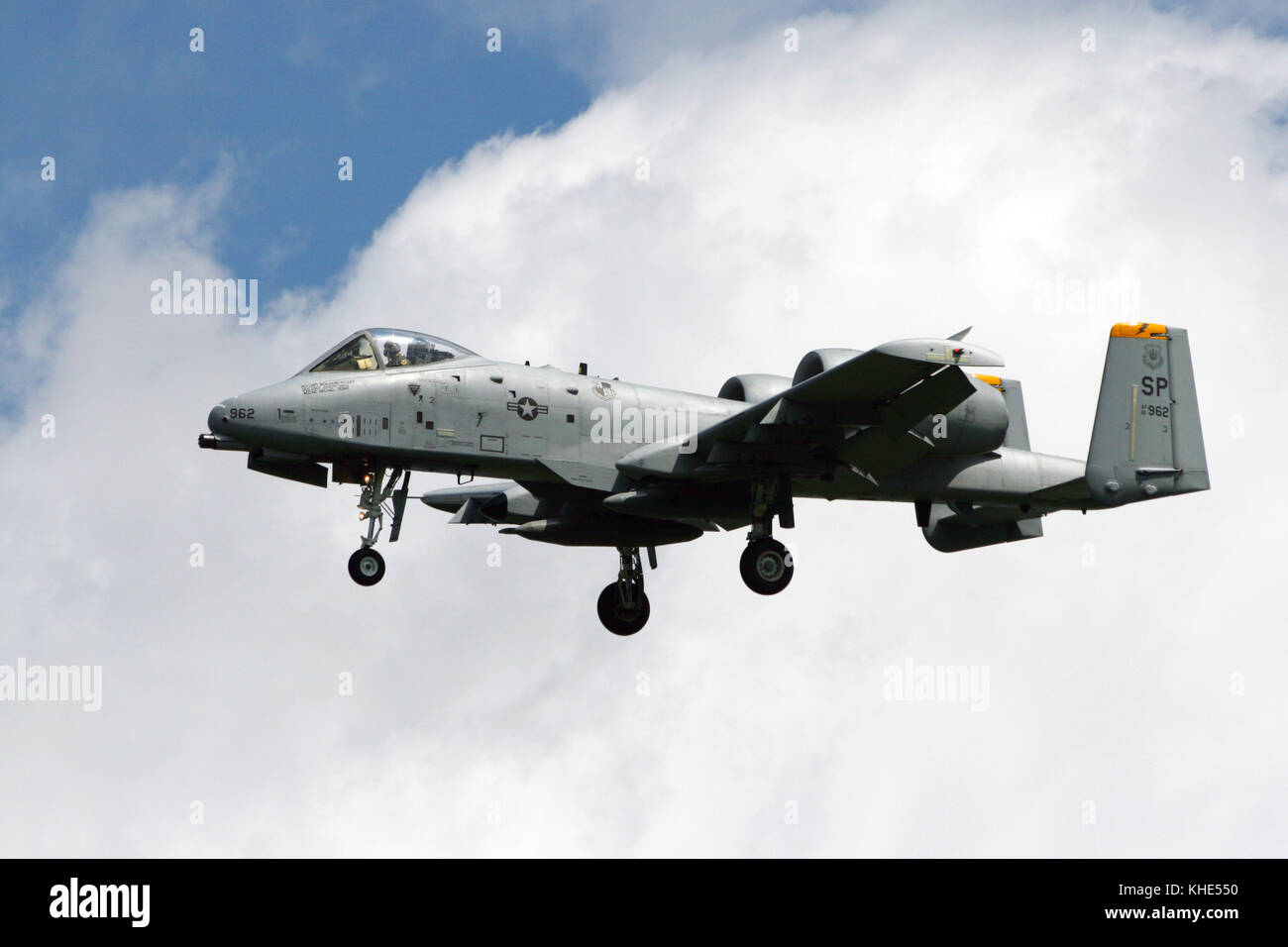 Volkel, Pays-Bas - le 18 juin : US air force A-10 Thunderbolt II fighter jet sur la base aérienne de Volkel. Banque D'Images