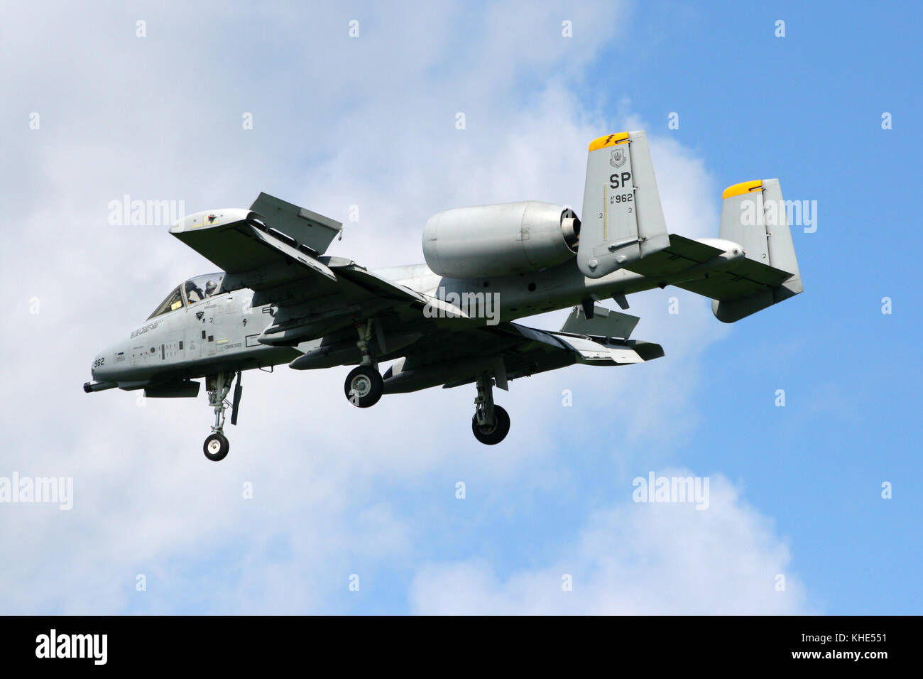 Volkel, Pays-Bas - le 18 juin : US air force A-10 Thunderbolt II fighter jet sur la base aérienne de Volkel. Banque D'Images