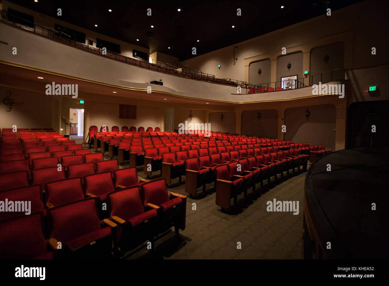 Vue de l'intérieur du théâtre lyrique, Stuart, Florida, USA Banque D'Images