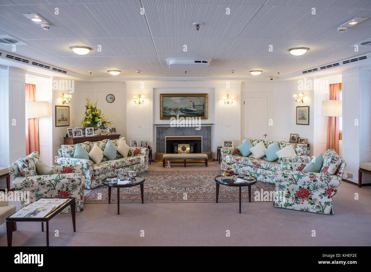 Royaume-uni, Ecosse, Edimbourg, Royal Yacht Britannia Banque D'Images