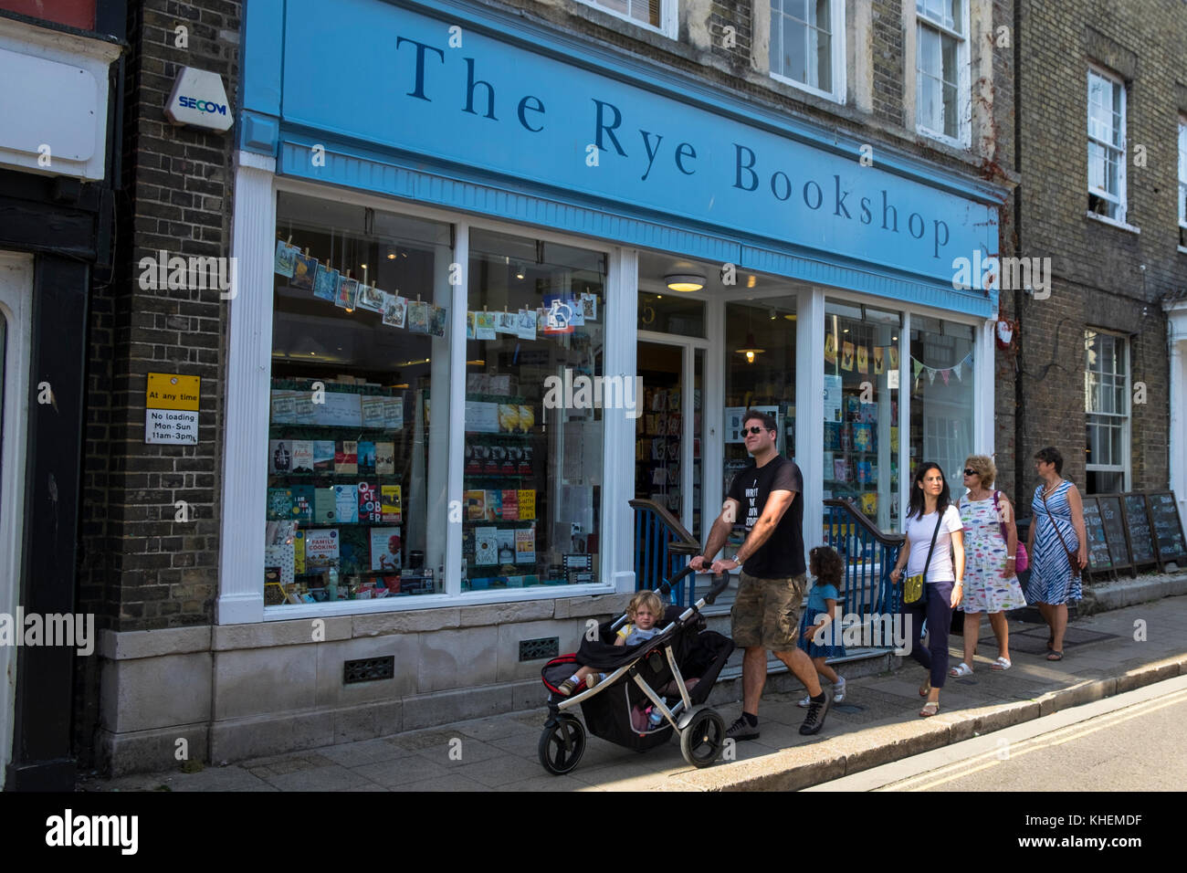 La librairie de seigle, rue élevée de seigle, est sussex, royaume-uni Banque D'Images