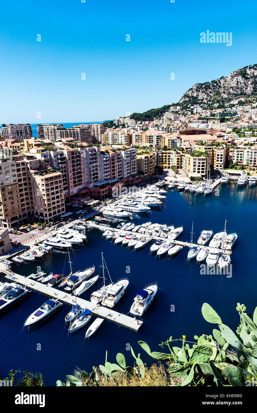 L'Europe. La France. Principauté de Monaco (98). Monte-Carlo. Le port de  Fontvieille Photo Stock - Alamy