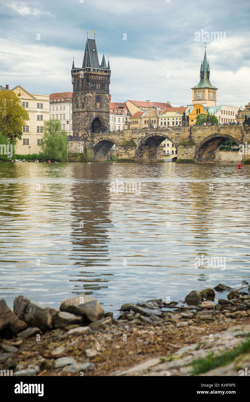 Le pont Charles à Prague Banque D'Images