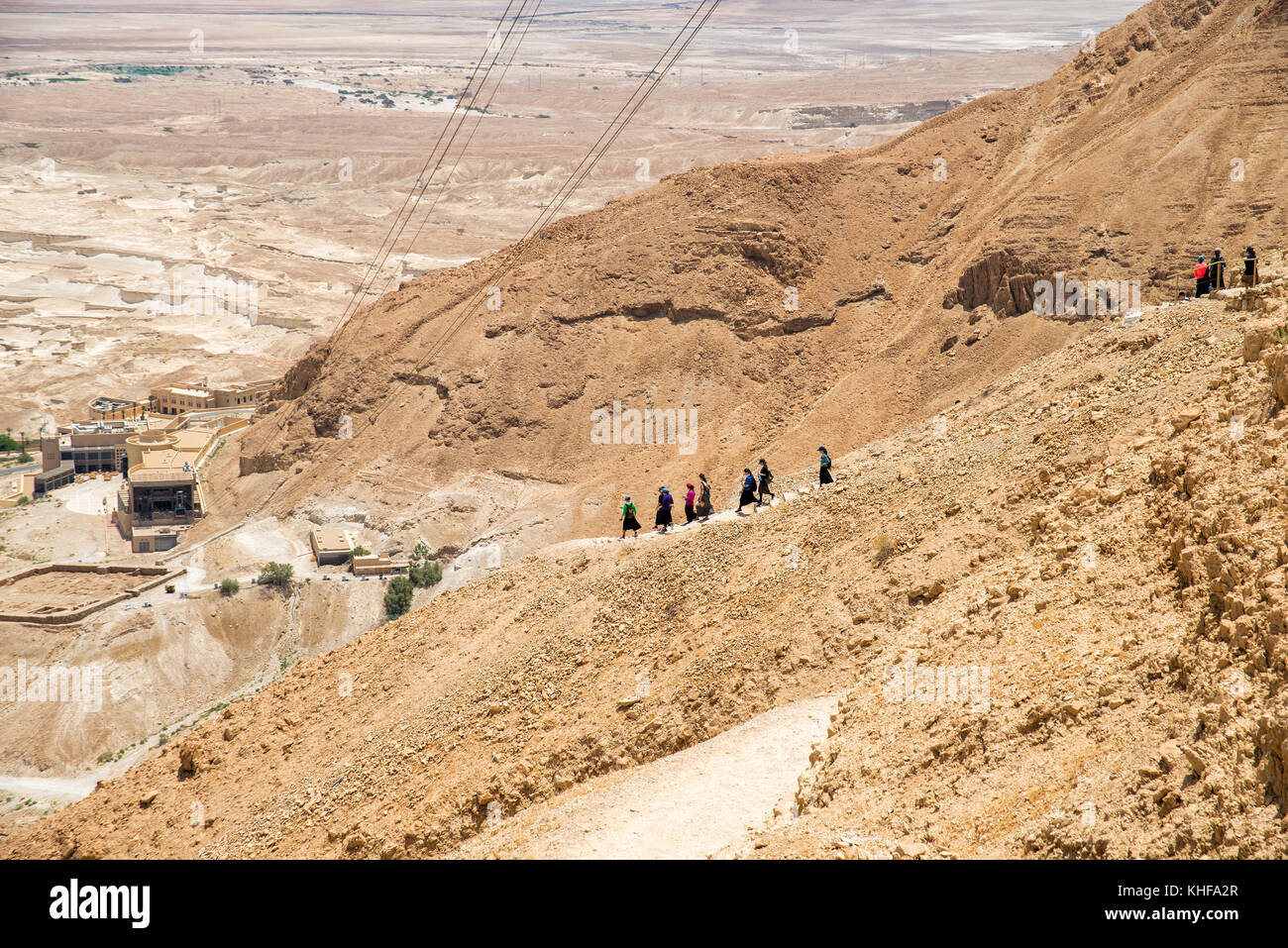 Masada en Israël Banque D'Images