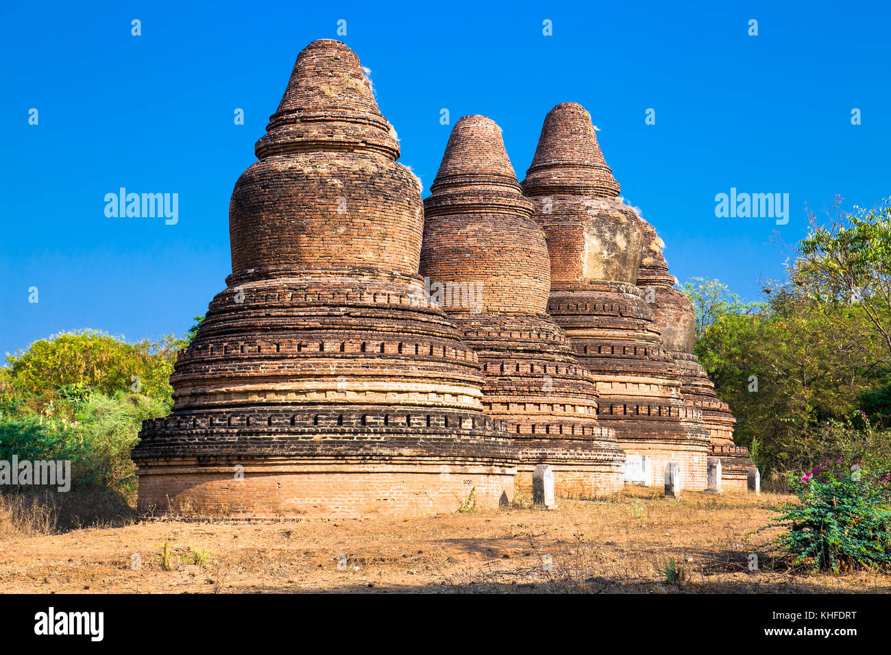 Ancien Temple abeyadana à Bagan, myanmar. (Birmanie) Banque D'Images