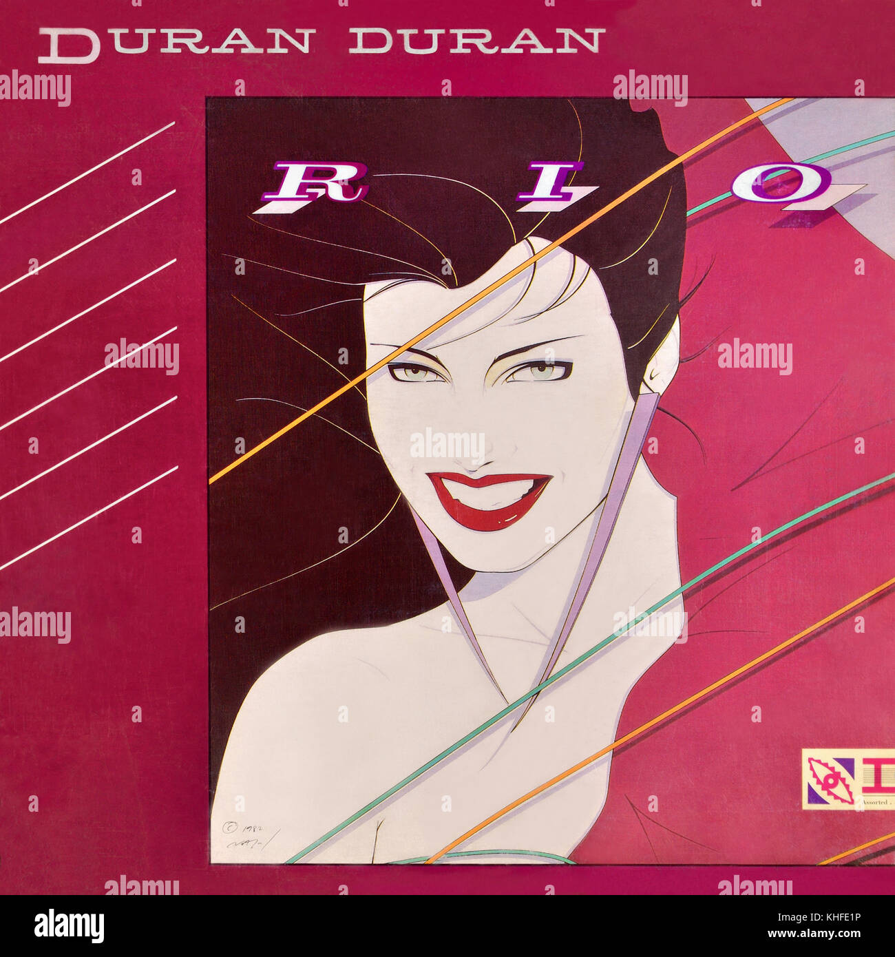 DURAN Duran - couverture originale de l'album en vinyle - Rio - 1982 Banque D'Images