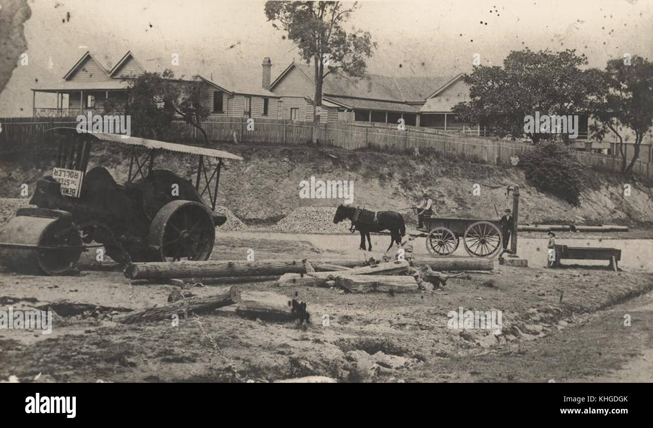 Vieux Pont 1299761 Bowen Road State School de Brisbane, ca. 1910 Banque D'Images