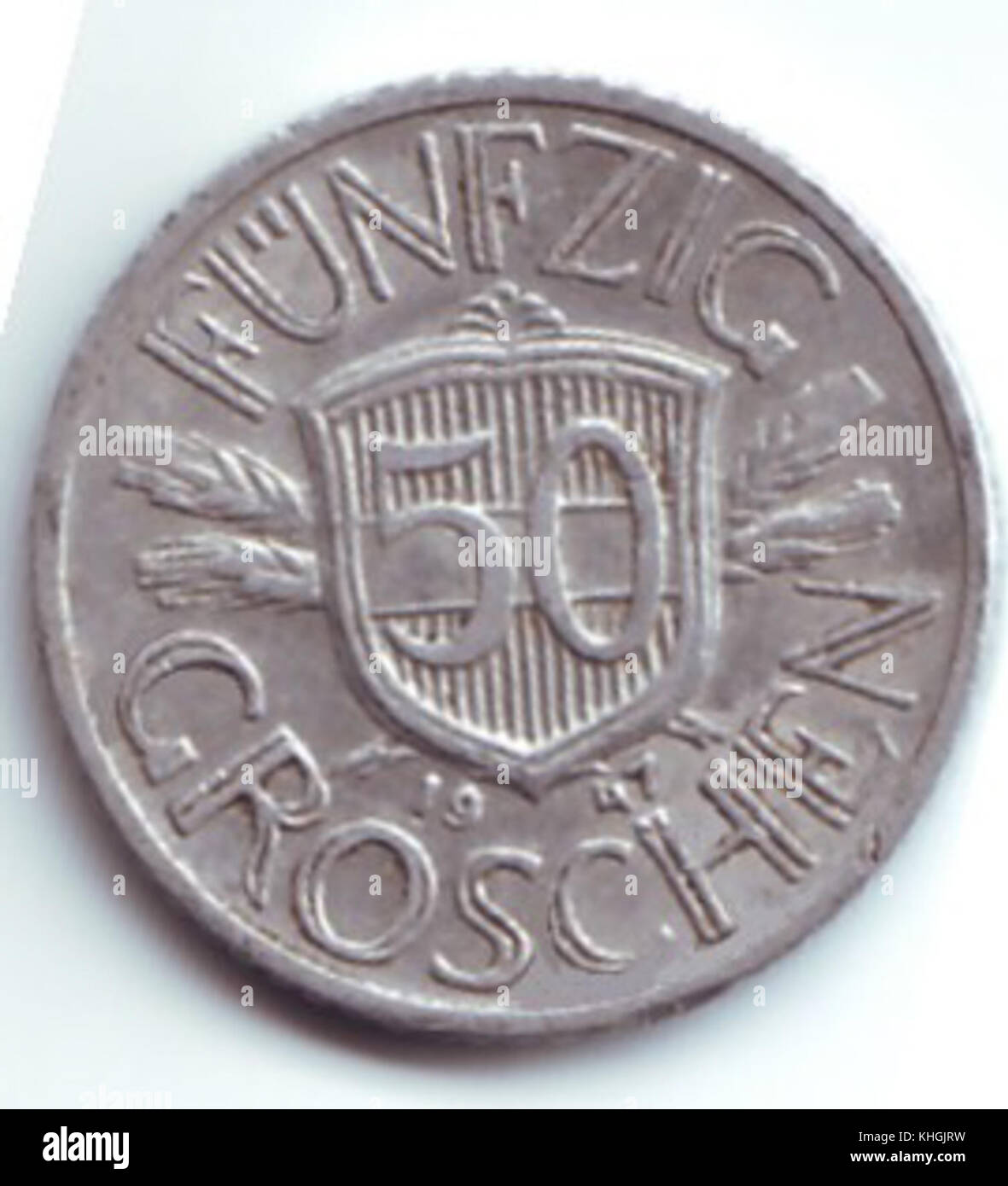 Austria-Coin-1947-50g-RS Banque D'Images