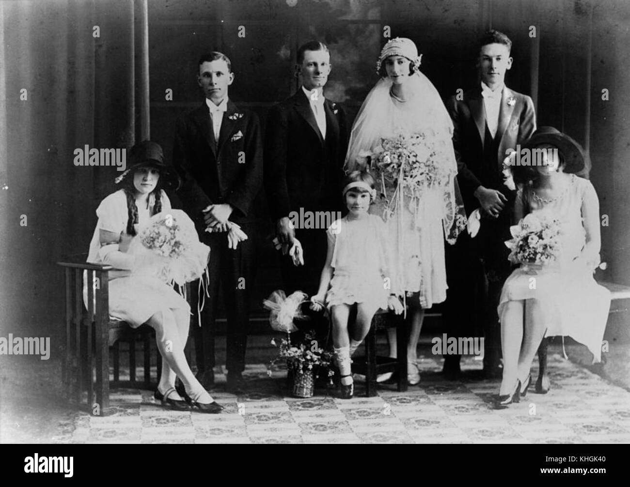1188579 mariage de Grace Pryke et Syd Wittaker 1927 Banque D'Images