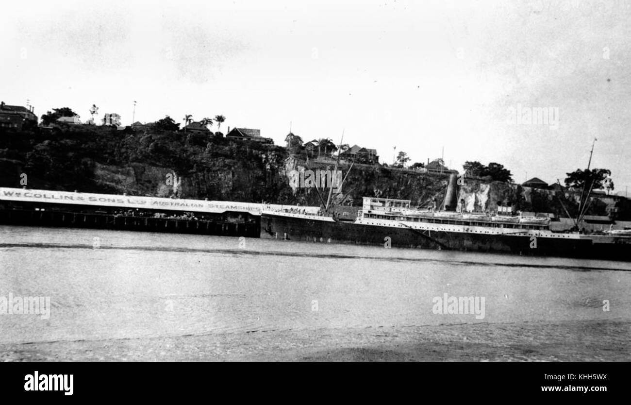 Une représentation du navire Karoola, un navire historique connu pour ses voyages maritimes. Les détails et le voyage du navire contribuent à sa place dans l'histoire maritime. Banque D'Images