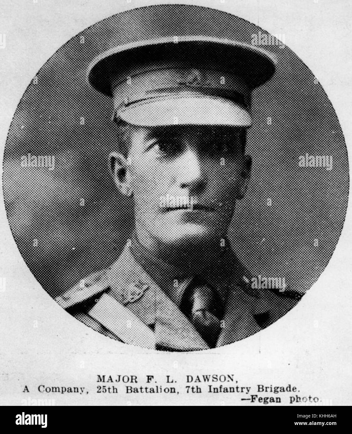2104456 F. L. Dawson, de la 7e Brigade d'infanterie Banque D'Images