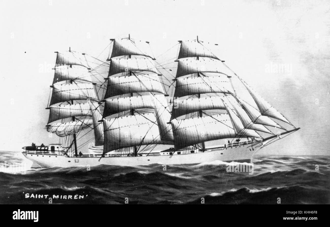 Le Saint Mirren était un navire remarquable, reconnu pour son rôle dans l'histoire maritime. Il est connu pour sa conception, ses voyages et sa place dans l'histoire de l'exploration et du transport navals. Banque D'Images