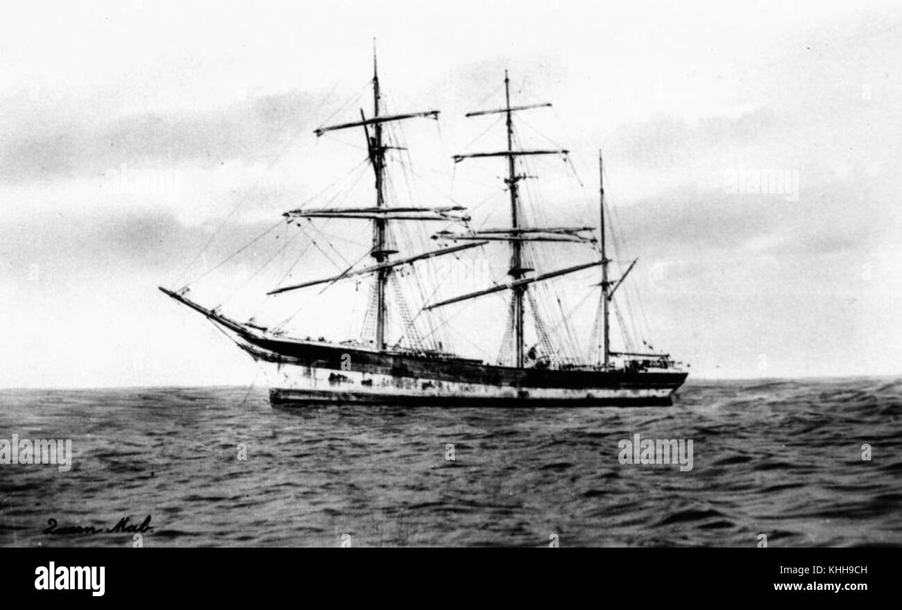 Queen Mab était un navire connu pour son importance historique, figurant dans les dossiers maritimes et l'histoire de la navigation, avec ses voyages contribuant au développement du voyage maritime. Banque D'Images