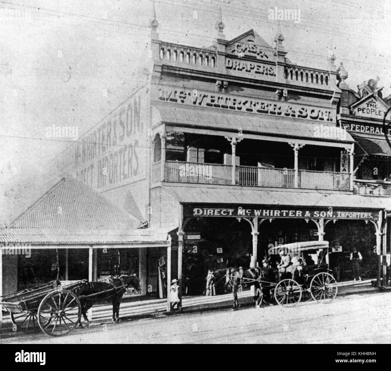 2169447 McWhirter et fils d'entrepôt de draperie à Brunswick Street, Fortitude Valley Banque D'Images