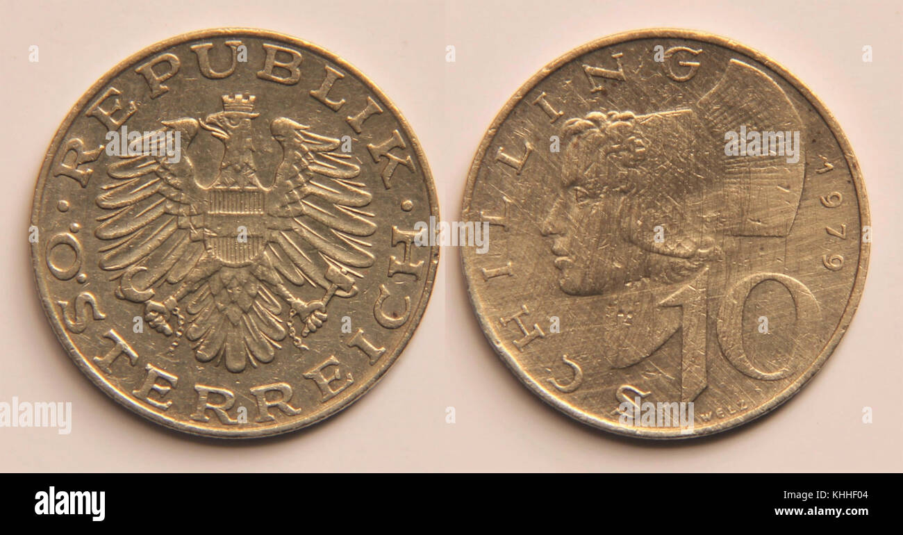 10 schilling autrichien Banque D'Images