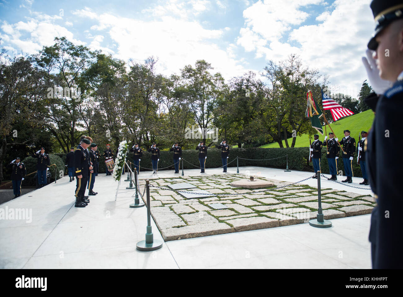1St Special Forces Command (Airborne) Wreath-Laying Cérémonie pour commémorer le président John F. Kennedy's Contributions à l'US Army Special Forces. (37922642872) Banque D'Images