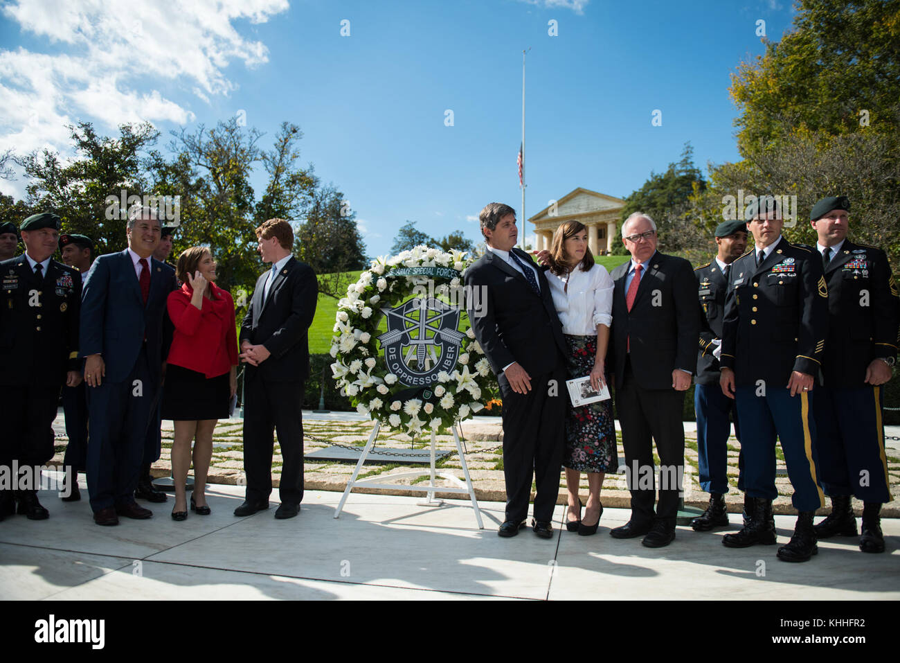 1St Special Forces Command (Airborne) Wreath-Laying Cérémonie pour commémorer le président John F. Kennedy's Contributions à l'US Army Special Forces. (37900105276) Banque D'Images